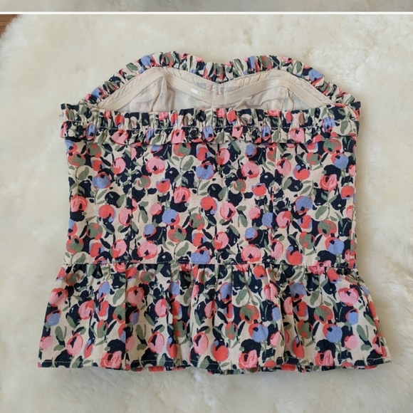 H&M floral bustier peplum top - Picture 5 of 5